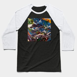 Nebula 2 - Pour Painting Baseball T-Shirt